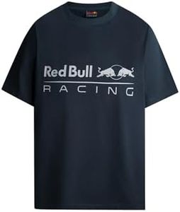 Red Bull Racing X Pepe Jeans Men's RBR Logo Driver Tee T-Shirt, Blue (Dulwich Blue), S