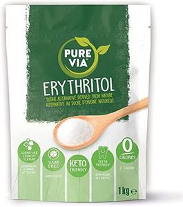Pure Via Eritritolo Dolcificante 1kg | Senza Zucchero, Keto, Zero Calorie
