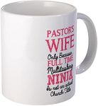 CafePress Pastor's Wife For Light M