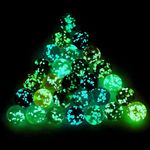 20 Pieces Marbles Glowing in The Dark Handmade Glass Marbles Decorative Luminous Muti-Colors Doted Style Glass Marbles, Sports Toys for Teenagers and Adults (20 mm)