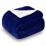 Sherpa Throw Blanket 50"x60" by Sochow (blue)