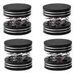 Neutrual 4PCS Black/Silver Aluminum Spring Speakers Spikes Audio Isolation Feet Pads Stand for HiFi Amplifier/Speaker/Turntable/Player (4Pcs Black), 44x40mm