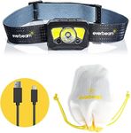 Everbeam H7 Headlamp - Water Resistant LED Rechargeable Battery w/ 28 hr Run Time - 1100 Lumen Output - Ideal Flashlight for Outdoor Activities, Hiking, Camping, Fishing, Hunting, Power Outage Supply