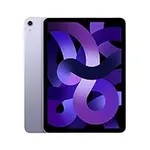 Apple iPad Air (5th Generation): with M1 chip, 10.9-inch Liquid Retina Display, 64GB, Wi-Fi 6, 12MP front/12MP Back Camera, Touch ID, All-Day Battery Life – Purple