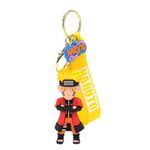 Cute And Trendy Durable And Long Lasting Anime 3D Rubber Keychain With Long Ribbon Perfect For Adding A Pop Of Color To your Keys or Bag | Gifts For Friends Family (Red Naru)