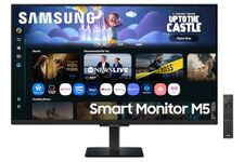Samsung 32" (80cm) M5 Smart Monitor with Smart TV Experience|FHD 1920 x 1080|Screen Mirroring TV Plus|Speakers|Adaptive Sound|Wi-Fi|HDMI|Bluetooth|LS32FM500EWXXL|Black