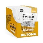 Ember Snacks: Biltong Beef Jerky Original Flavour (10 x 25g) - Protein Keto Snacks - On The Go Snack - from British and Irish Meat [WEIGHT MAY VARY BETWEEN 25G and 28G]