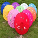 Paper Parasol Handmade Wooden Folk Dancing Chinese Traditional Umbrella