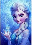 DIY 5D Diamond Painting Kits for Adults, 16"X12" Full Drill Diamond Painting Rhinestone Embroidery Pictures Cross Stitch Arts Crafts for Living Room Home Wall Decor, Frozen Elsa, 16"X12"