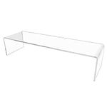 Acrylic Plinth Shelf Risers to Fit Cabinets Retail Shop Display (DS80) (Clear)