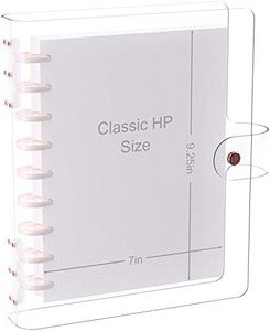 Discagenda Clarity Transparent See Through Clear PVC Planner Personal Organizer Binder Cover (Discbound - Rosegold, Compatible with Classic HP)