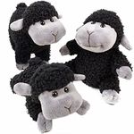 Stuffed Animal Sheep Lamb Plush Toy 3 Pcs Sheep Stuffed Animal Cute and Soft Gifts Plush Sheep for Kids Boys and Girls Lamb Toys Black