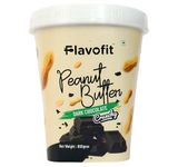 Flavofit Crunchy Dark Chocolate Peanut Butter 900g | 24g Protein | Healthy & tasty | Vegan | Cholesterol & Trans fat free