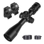 SPINA OPTICS HD 3-12x44 E FFP/4-16X44 E FFP Compact Rifle scope, 30mm Tube 1/10 MRAD Adjust First Focal Plane Rifle Scope | Picatinny Shooting (3-12x44 E FFP+20mm mounts)