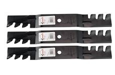 Rotary 3 Copperhead Toothed Mulching Mower Blades Fit Toro Timecutter Z 5000 Series 50 Deck 112-9759-03 110-6837-03