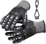 MEVLEM Lobstering Gloves, Fully Coated Puncture and Cut Resistant, Spearfishing, Sea Urchin, Crab Catching Diving Glove, Included Gloves Clip. (Medium)