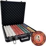 MRC POKER Yin Yang (14 Grams) [1000 pcs] Clay Composite Poker Chips Set with Deluxe Black Case - Custom Build Available