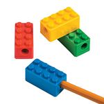 Brick Block Pencil Sharpeners - Party Favors, Teacher Handouts and School Stationery - 12 Pieces