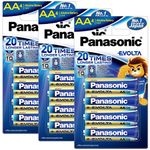 Panasonic Evolta AA Alkaline 1.5V Battery, 20 Times Longer Lasting Than Standard zinc Carbon Batteries,Anti-Leak Seal,Protects Power for up to 10 Years-Pack of 12