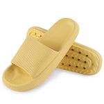 MoneRffi Pillow Slides for Women Men, Ultra-Soft Cloud Slides Slippers Cushioned, Non-Slip Massage Bathroom Shower Shoes, Unisex House Slippers Beach Sandals for Summer 8.5-9 women/7-8 men