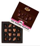 Nice Luxury Assorted Belgium Chocolate Delights No Added Sugar with stevia Diabetic Big Handmade Gift Box, Christmas Happy New Year Mothers & Fathers day, Valentine for Him & Her (16 Pieces) pack of 1