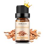 Sedbuwza Sandalwood Essential Oil, 100% Pure and Natural Premium Sandalwood Aromatherapy Oil for Diffuser, Humidifier, Perfume, Soap, Candle - 10ML