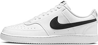 Nike Men's Court Vision Low Better Basketball Shoe, Bianco Nero, 9.5 US