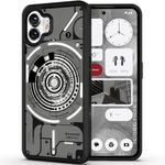 KAPAVER Back Cover Case Compatible with Nothing Phone 2 5G (PC+TPU) (Cyber-i Edition 01-Black)