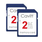 2GB SD Cards (2-Pack) Compatible with Old Cameras,Wii,and Other Legacy Devices High-Speed SLC Class 10 Write Speed 20MB/s,Standard Secure Digital Cards.