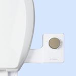 TUSHY Fresh Bidet: Ultra Slim Toilet Seat Attachment. Non-Electric Self-Cleaning Hygienic Nozzle. Adjustable Water Pressure Control. (Easy DIY Install <10 Min), Matte Brass Knob