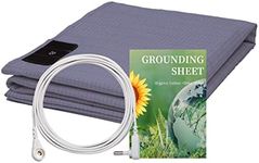 Grounding Sheet Kit, Conductive Sheet with 5% Silver Fiber Organic Cotton,Grounding grounding,Earth Bed Sheets (35 * 90IN-Grey), Grey, 35 * 90IN-Grey