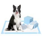 ELS PET Dog Puppy Pee Pads, 15 Count Ultra Absorbent Dog Pads, Leak-Proof 23.6"x35.4" Thicken 5-Layer Quick Dry Disposable Training Potty Pads for Dogs, Cats, Rabbits with Odor Eliminating(XL)