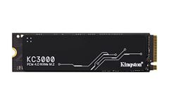 Kingston KC3000 PCIe 4.0 NVMe M.2 SSD - High-Performance Storage for Desktop and Laptop PCs -SKC3000D/4096G, 7,000MB/s Read, 7,000MB/s Write, Black