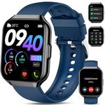 Smart Watch for Men Women Answer/Make Calls, 1.96" HD Fitness Watch with Heart Rate Monitor, Step Counter Fitness Tracker, 110+ Sports Activity Trackers, IP68 Waterproof Smartwatches for Android iOS