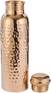 Copper Water Bottle with Bonus Pure Copper Bottle Jute Bag - 34 Oz Extra Large, Pure Copper Vessel for Drinking - Drink More Water - Copper Bottle for Health Benefits, Home, Office, Sports and Gifting