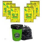 G 1 Garbage/Dustbin/Trash Bags and covers For Home, Hotels, Malls,Hospital 25 X 30 Inches (Large Size) 84 Bags (6 packs) (Black Color)