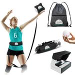 VolleyPro Volleyball Training Equipment, Solo Serve Trainer & Volleyball Spike Trainer Kit w. Ball Pump. Volleyball Rebounder – Volleyball Gifts for Teen Girls & Boys Designed by Volleyball Pro