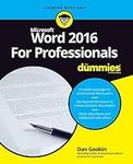 Word 2016 For Professionals For Dum