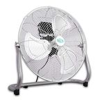 HDmirrorR Commercial Portable High Velocity Air Circulation Floor Fan 3 Speed Tilting Chrome Finish 20 Inches (18 Inches)