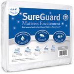 Crib Size SureGuard Mattress Encasement - 100% Waterproof, Bed Bug Proof, Hypoallergenic - Premium Zippered Six-Sided Cover - 10 Year Warranty