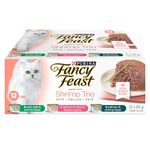 Fancy Feast Wet Cat Food, Shrimp Trio Variety Pack 3 Flavours - 85 g Can (12 Pack)