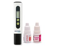 KONVIO NEER Tds Meter,Ph Drop And Orp Testing For Tds Testing And Ph Testing, Tds And Ph Test, Pen Type Tds Meter And Ph Drop Bottle For All Purpose And Orp Testing Positive/Negative, Multi