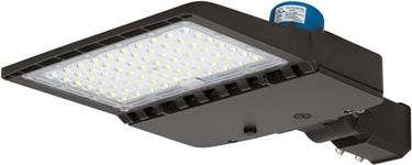 Sokply 150W LED Parking Lot Light with Photocell & Slip Fitter Mount 21000Lum 5000K, 0-10V Dimming Outdoor LED Area Shoebox Lighting, AC120-277V / IP65 / DLC &UL-Listed(1 Pack)