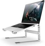 MMOBIEL Laptop Stand Tall - Laptop Riser 10 to 18 inches - Ventilated Laptop Holder Universal - Laptop Stand for Desk Compatible with MacBook, Notebook, ASUS and More - Incl. Tools - Aluminum