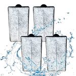 Aquarium Power Filter with Surface Skimmer Silent Hang on Back Fish Tank Filter Multi-Filtration Up to 55 Gallon for Saltwater& Freshwater 158GPH Large Tank Filter System (Filter Plate (4pcs))