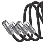 Viborg Hi-end XLR Cable 3.3FT Audio Signal Cable Multiplex Pure Copper 4 Cores 4MM2 Mic 3 Pin Interconnect Cable HiFi XLR Male to Female XLR Microphone Cable for Mixer Soundbox Amplifiers