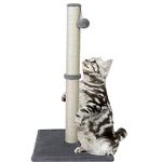 32" Tall Cat Scratching Post for Large Indoor Cats Scratch Pole Cat Scratcher with Natural Sisal Rope and Stable Heavy Base