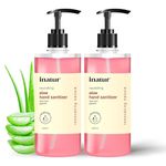 inatur Aloe Hand Sanitizer Gel 500ml Combo | Alcohol-Based, Kills 99.9% Germs | Antibacterial Disinfectant with Aloe Vera | Gentle on Skin, Safe for Surfaces | Hand Sanitizer 500ml for Protection