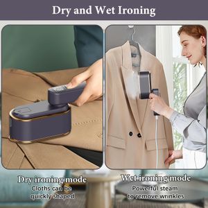 Travel Steam Iron 2000W – Compact Grey Portable Iron