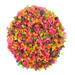 Foodie Puppies Multicolour Marble Crushed Stone (3 Kg) for Home Decoration, Vase Fillers, Aquarium/Fish Tank, Garden, and Swimming Pool Polished River Rock Unplanted Substrate